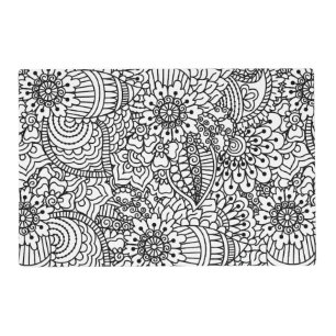 Flower Doodle Placemat