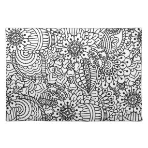 Flower Doodle Placemat