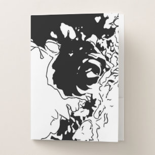 Flower Doodle Pocket Folder