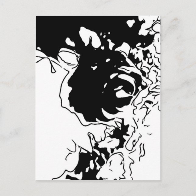 Flower Doodle Postcard (Front)