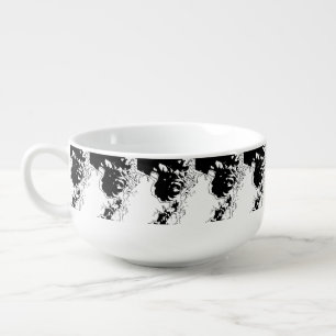 Flower Doodle Soup Mug