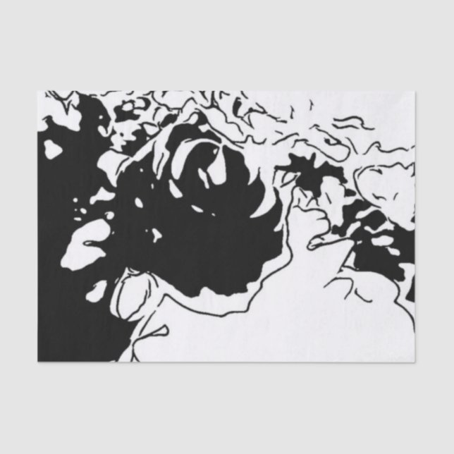 Flower Doodle Tissue Paper (Front)