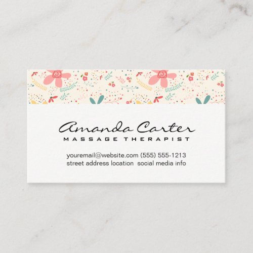 Flower Doodles Business Card