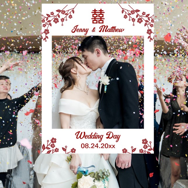 Flower Double Xi Chinese Wedding Photo Props Foam Foam Board (Creator Uploaded)