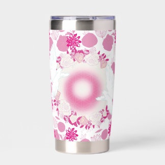 Flower dove insulated tumbler