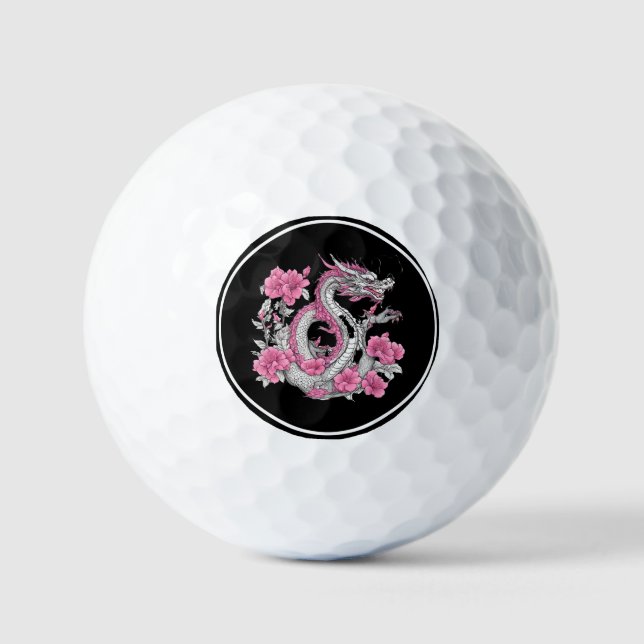 Flower Dragon Golf Ball (Front)