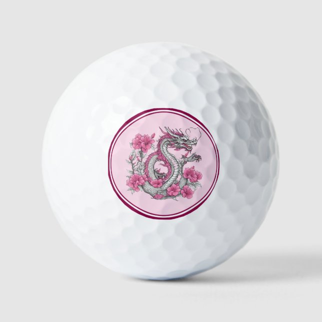 Flower Dragon Golf Ball (Front)