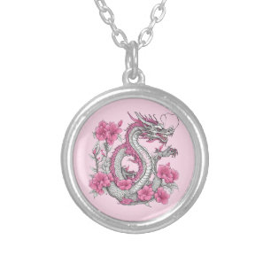 Flower Dragon Necklace