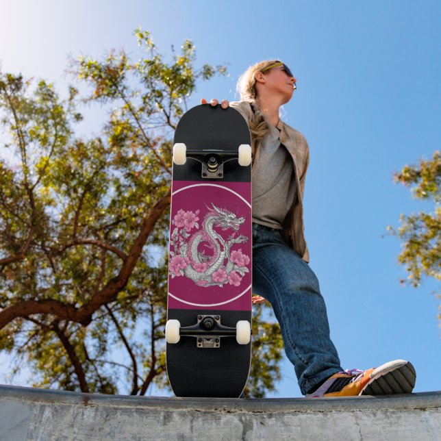 Flower Dragon Skateboard (Outdoor 1)