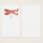 Flower dragonfly with jewelry sakura (Front & Back)