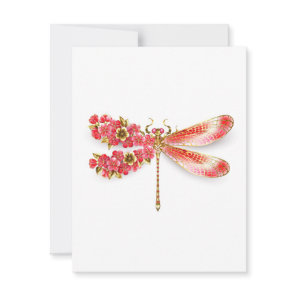 Flower dragonfly with jewelry sakura