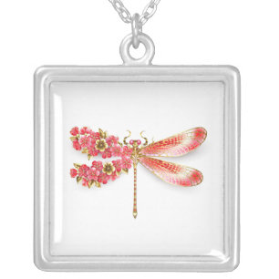 Flower dragonfly with jewelry sakura