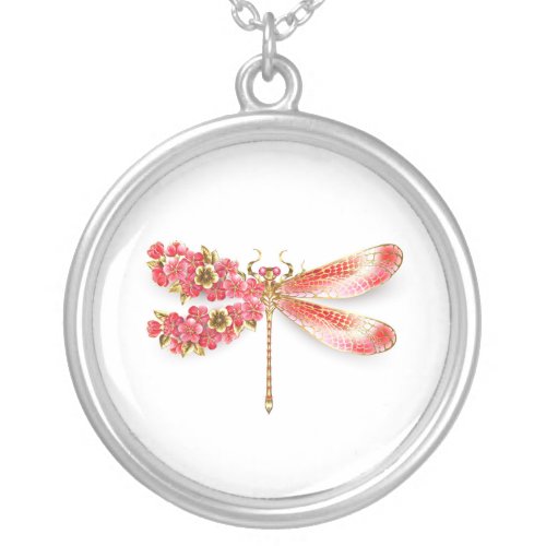 Flower dragonfly with jewelry sakura