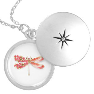 Flower dragonfly with jewelry sakura