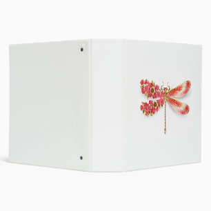 Flower dragonfly with jewelry sakura 3 ring binder