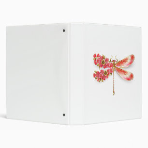Flower dragonfly with jewelry sakura 3 ring binder