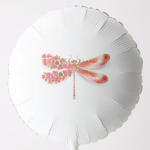 Flower dragonfly with jewelry sakura balloon