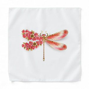 Flower dragonfly with jewelry sakura bandana