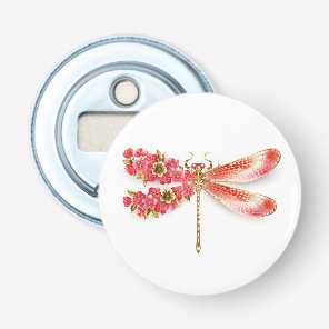 Flower dragonfly with jewelry sakura bottle opener