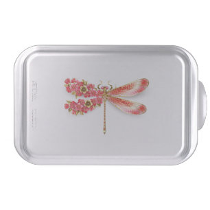 Flower dragonfly with jewelry sakura cake pan
