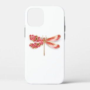 Flower dragonfly with jewelry sakura iPhone 12 mini case