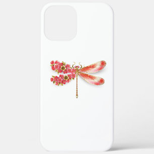 Flower dragonfly with jewelry sakura iPhone 12 pro max case