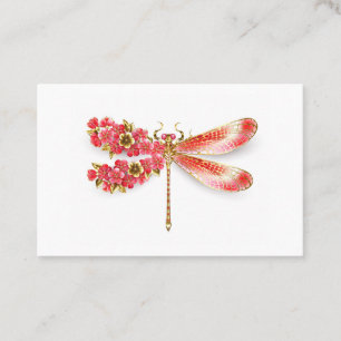 Flower dragonfly with jewelry sakura discount card