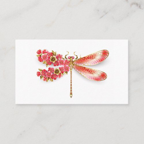 Flower dragonfly with jewelry sakura discount card