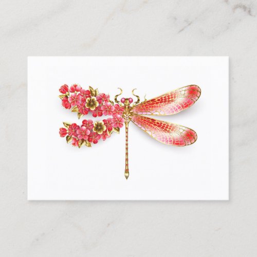 Flower dragonfly with jewelry sakura discount card