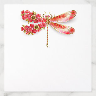 Flower dragonfly with jewelry sakura envelope liner