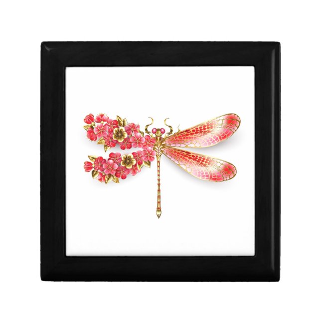Flower dragonfly with jewelry sakura gift box (Front)