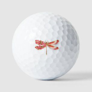 Flower dragonfly with jewelry sakura golf balls