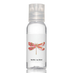 Flower dragonfly with jewelry sakura hand sanitizer