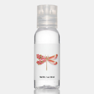 Flower dragonfly with jewelry sakura hand sanitizer