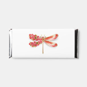 Flower dragonfly with jewelry sakura hershey bar favors