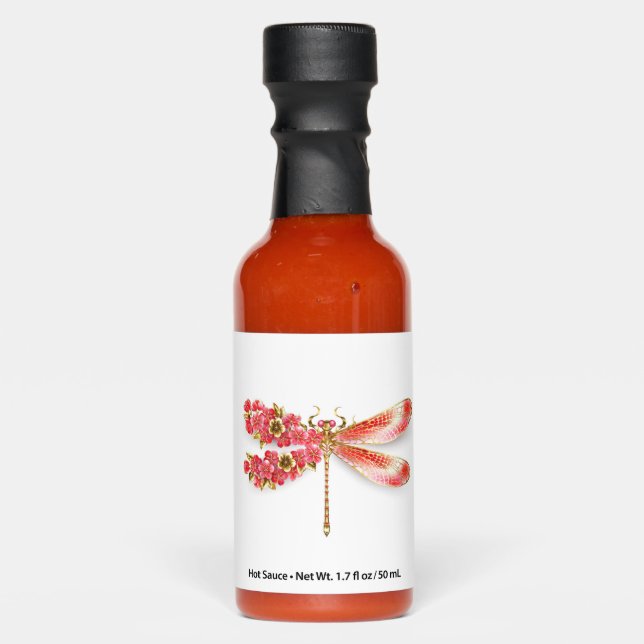 Flower dragonfly with jewelry sakura hot sauces (Front)