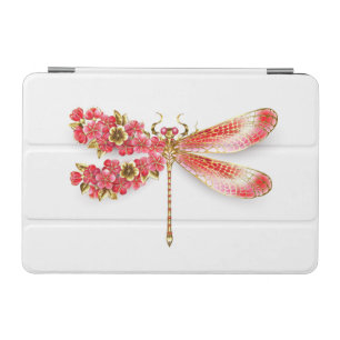 Flower dragonfly with jewelry sakura iPad mini cover