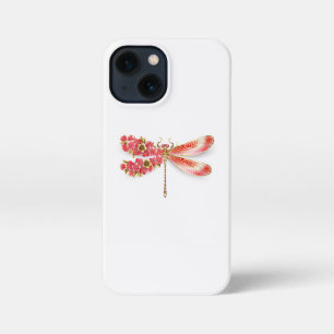 Flower dragonfly with jewelry sakura iPhone 13 mini case