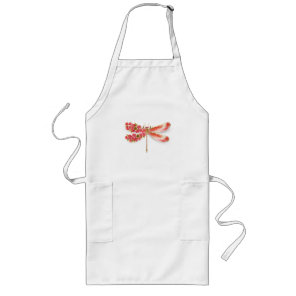 Flower dragonfly with jewelry sakura long apron