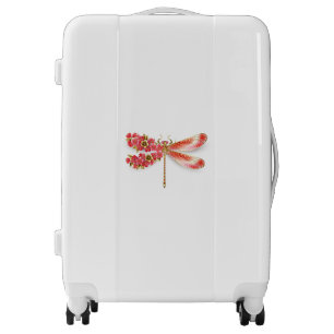 Flower dragonfly with jewelry sakura luggage