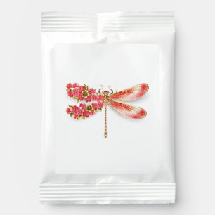 Flower dragonfly with jewelry sakura margarita drink mix