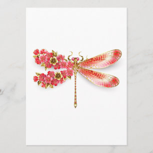 Flower dragonfly with jewelry sakura menu