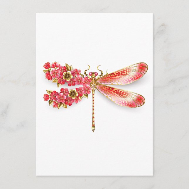 Flower dragonfly with jewelry sakura menu (Front)