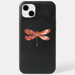 Flower dragonfly with jewelry sakura OtterBox iPhone 14 plus case