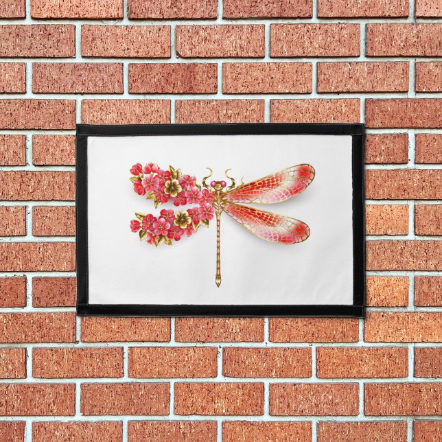 Flower dragonfly with jewelry sakura pennant (Insitu 1)