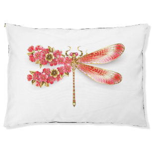 Flower dragonfly with jewelry sakura pet bed