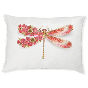 Flower dragonfly with jewelry sakura pet bed