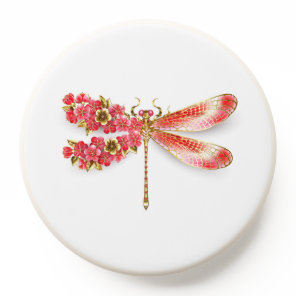 Flower dragonfly with jewelry sakura PopSocket