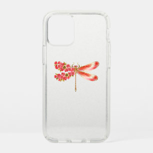 Flower dragonfly with jewelry sakura speck iPhone 12 mini case