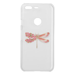 Flower dragonfly with jewelry sakura uncommon google pixel case